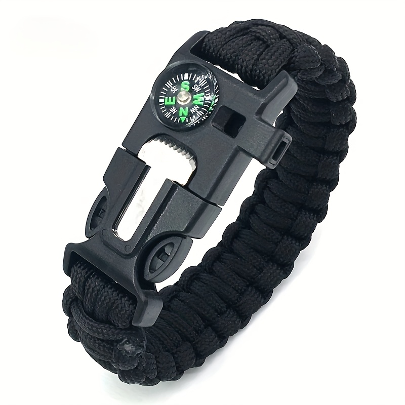 5 in 1 Woven Bracelet, Multifunctional for Hiking and Camping