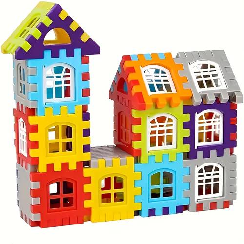 item picture 50 100 130pcs kids educational building blocks set random shapes colors large size diy house construction cubes portable plastic stem puzzle toy for boys girls boost imagination ideal birthday christmas gift classroom prize