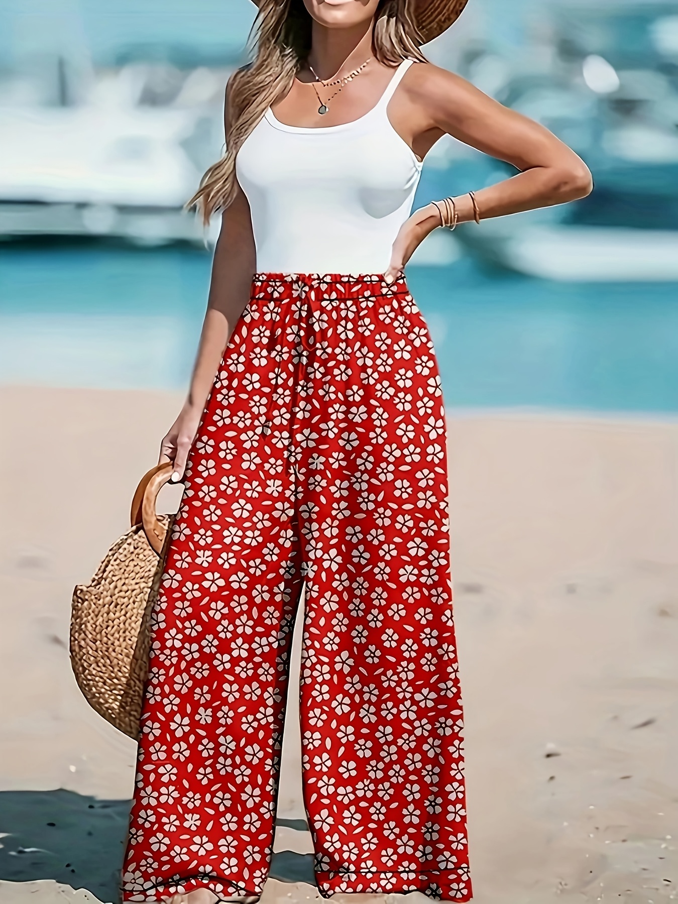 womens summer dress slacks NOAHELLA Wide Leg Pants High Waisted Business Casual Pants Palazzo Long Work Trousers with Pockets Off White S at Amazon Women's Clothing store The polished shape pairs easily with blouses summer dress pants womens -