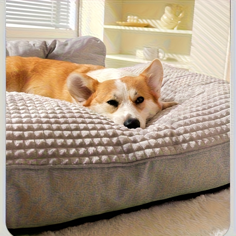 suitable for 24 dog breeds extra large dog bed universal support for medium and large dogs luxury pet sofa with removable washable bottom high density soft filling suitable for dogs from 15 to 110 23 lbs   use Product details 10
