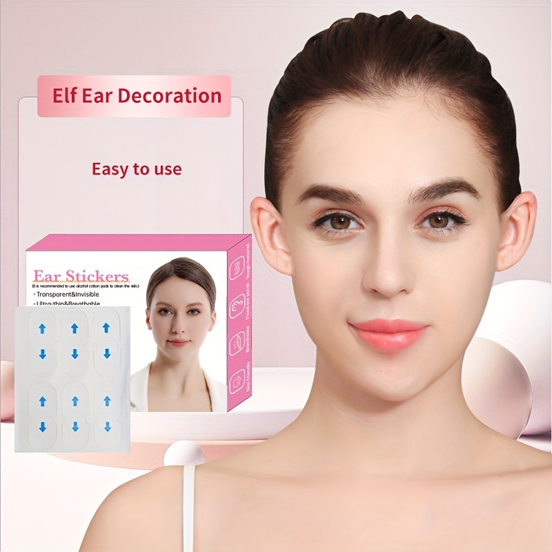 

Elf Ear Stickers, 30/60 Pcs Transparent Ear Corrector Patches, Invisible Double-sided Painless Cosmetic Ear Lift For Prominent Ears, Adults & Children Ear Decoration, Unscented Material