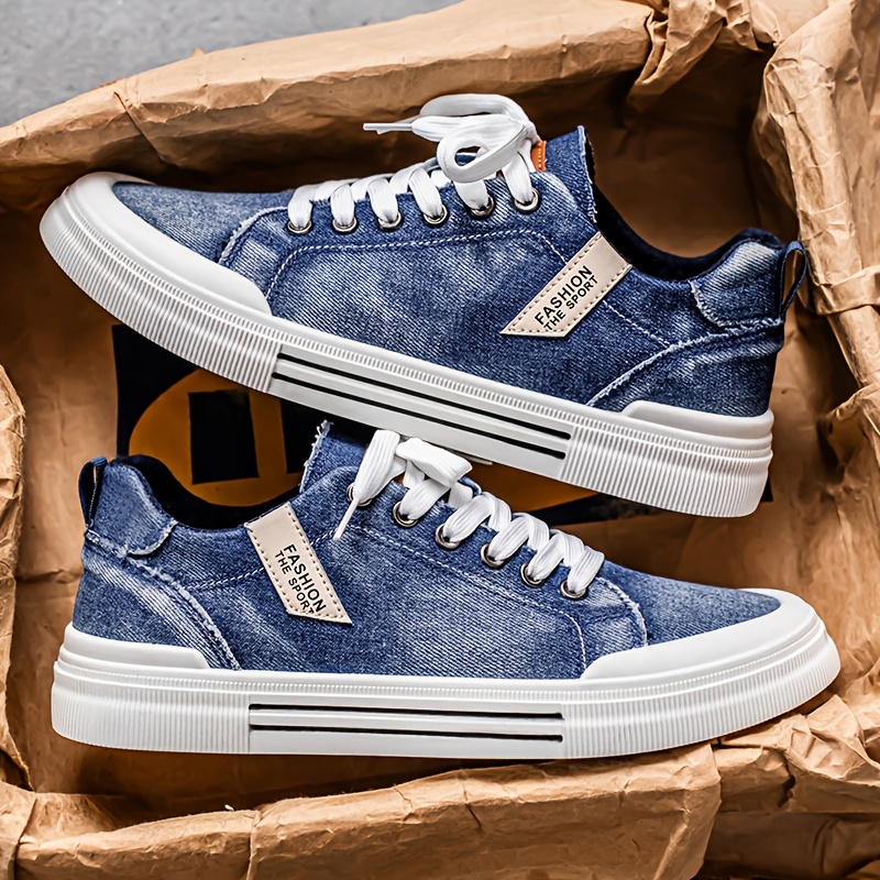 TEMU Mainalun Men's Low-top Sneakers - Non-slip Pvc Sole, Breathable Fabric Upper & Cushioned Insole Suitable For Gym, Outdoor, Running, Casual Shoes