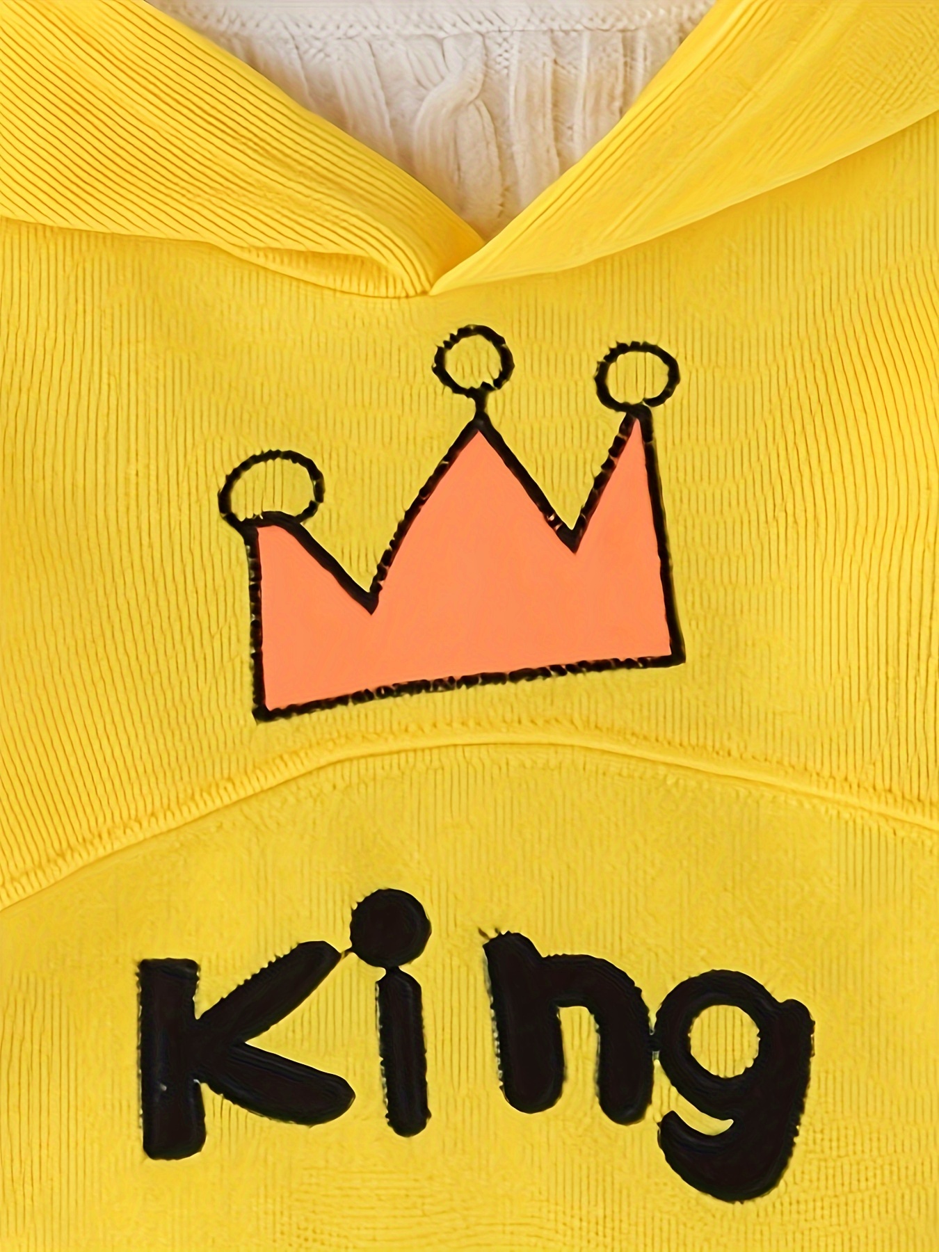 Spring And Autumn New Boys Long Sleeved Set for Boys And Babies Korean Fashion Crown Hooded Hoodie And Jeans Two Piece Set, Perfect for Outdoor - Image 6