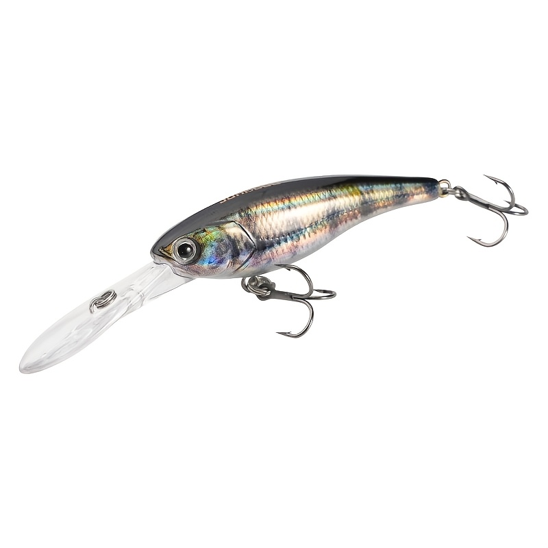 Image of 1pc Johncoo 58mm/0.2oz Minnow Shad Jerkbait Crankbait - Deep Diving Long Casting Fishing Lure With 3d Printed Realistic Colors, Abs Hard Bait For & Pike, Johncoo