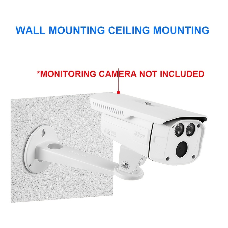 Support de Montage pour caméra de sécurité - Support d'angle pour caméra de Surveillance - Support réglable intérieur/extérieur - Support Universel en métal Solide