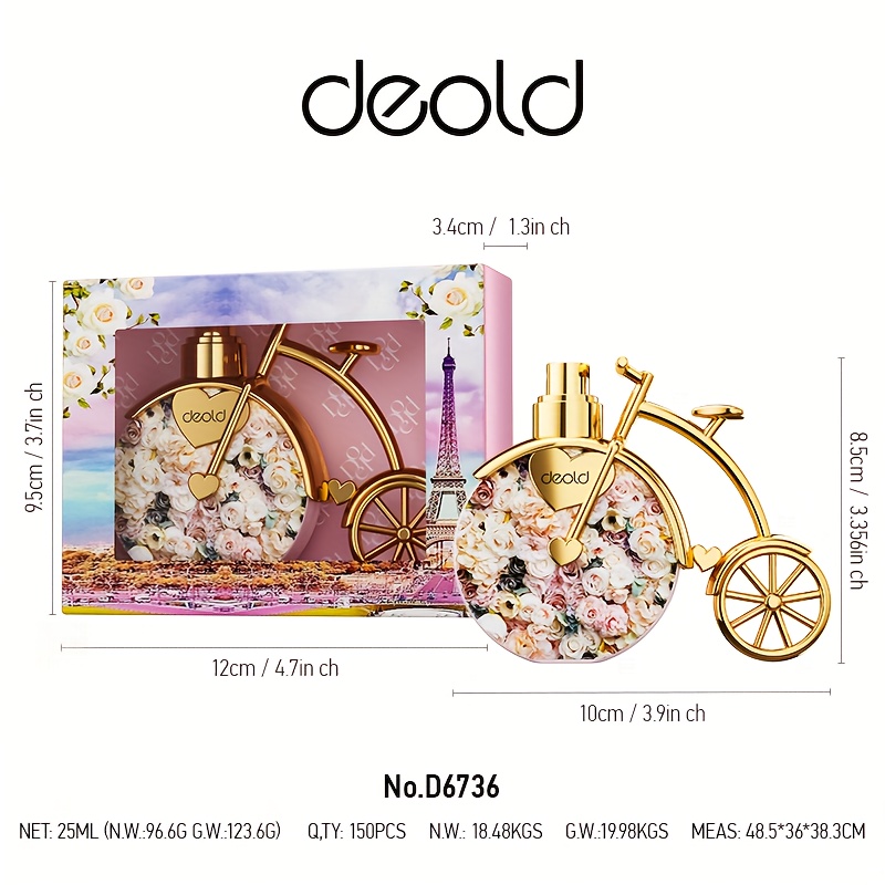 Image of Deold Breeze Perfume 0.845oz) | Pear And Rose Jasmine And Musk , Fresh Romantic Fragrance | Ideal For Daily , Dating And Gifting