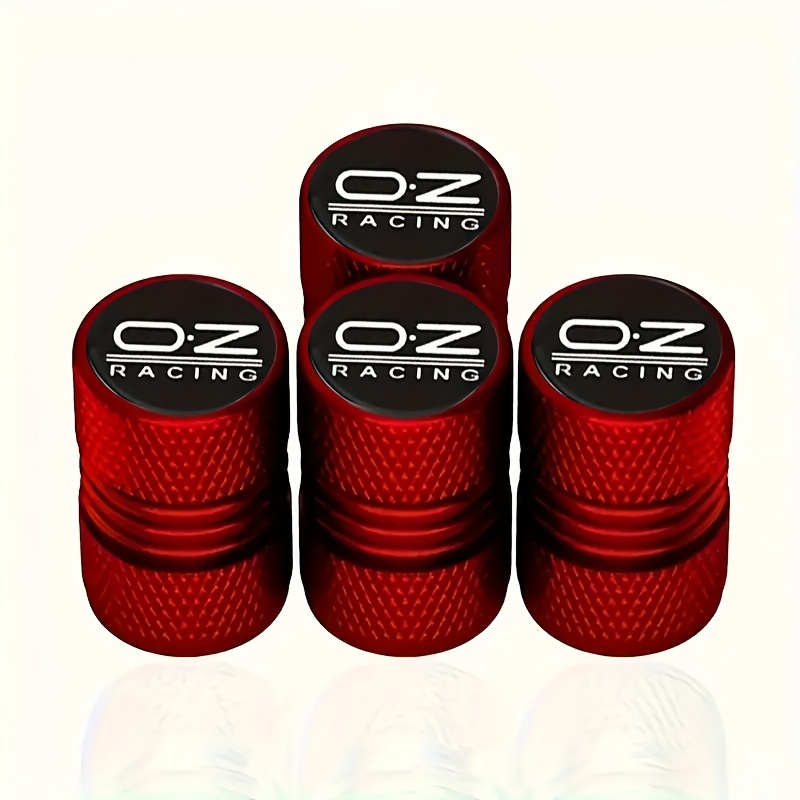 Image of 4pcs Set Creative Pattern Chrome Tire Valve Caps For Cars, Motorcycles, Trucks, And Bikes - Grip & Durability, Auto Wheel Accessories