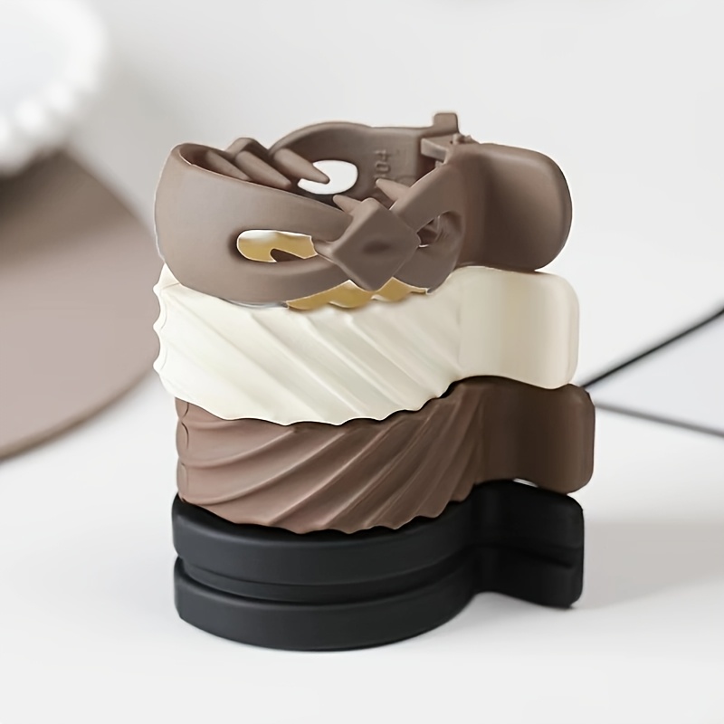 E-shop 4er-Pack Hochsteckfrisurenbügel, fortgeschrittene Pferdeschwanz-Schnalle, Haarnadel, Haarspange für Damen, Hai-Clip, Kopfschmuck