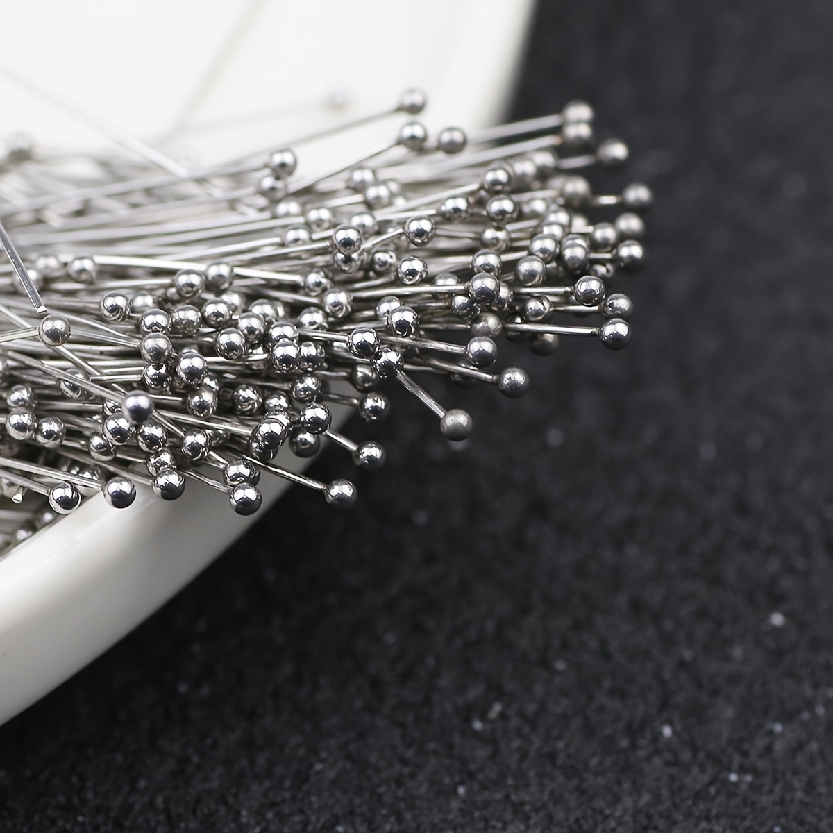 200 perline in argento sterling 925 da 2 mm, 2,2 mm, 2,5 mm, 3,0