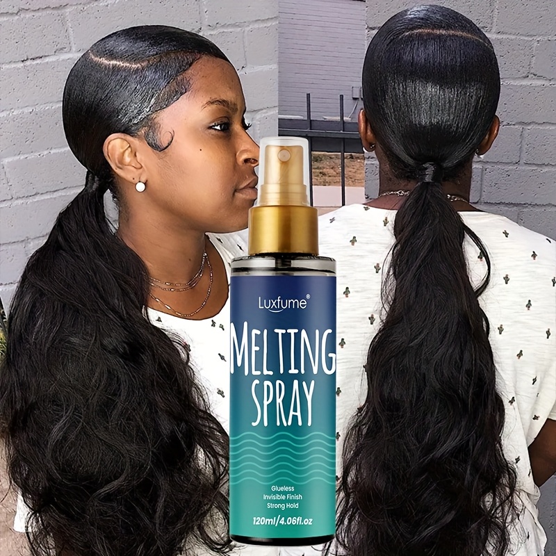 Luxfume Melting Spray | Strong Hold & Invisible Finish for Ponytail & Updos, Ideal for Normal Hair Types - Image 6