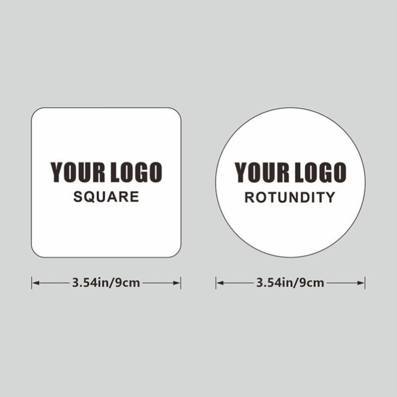 Custom Coasters with Personalized Name and Logo