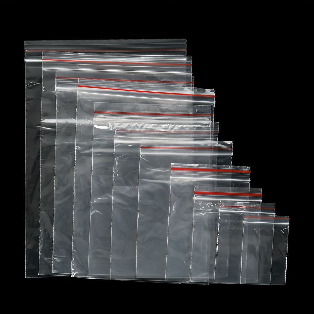 

100pcs Assorted Ziplock - Plastic Storage Pouches For Jewelry, & Bracelets - For Business