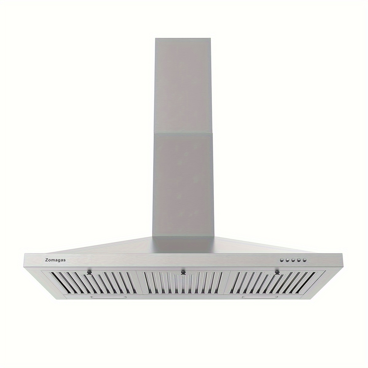 TEMU 36 Inch Range Hood, Wall Mount Vent Hood In Stainless Steel, Exhaust Fan, Energy Saving Led Light, Push Button Control, 3pcs Baffle Filters