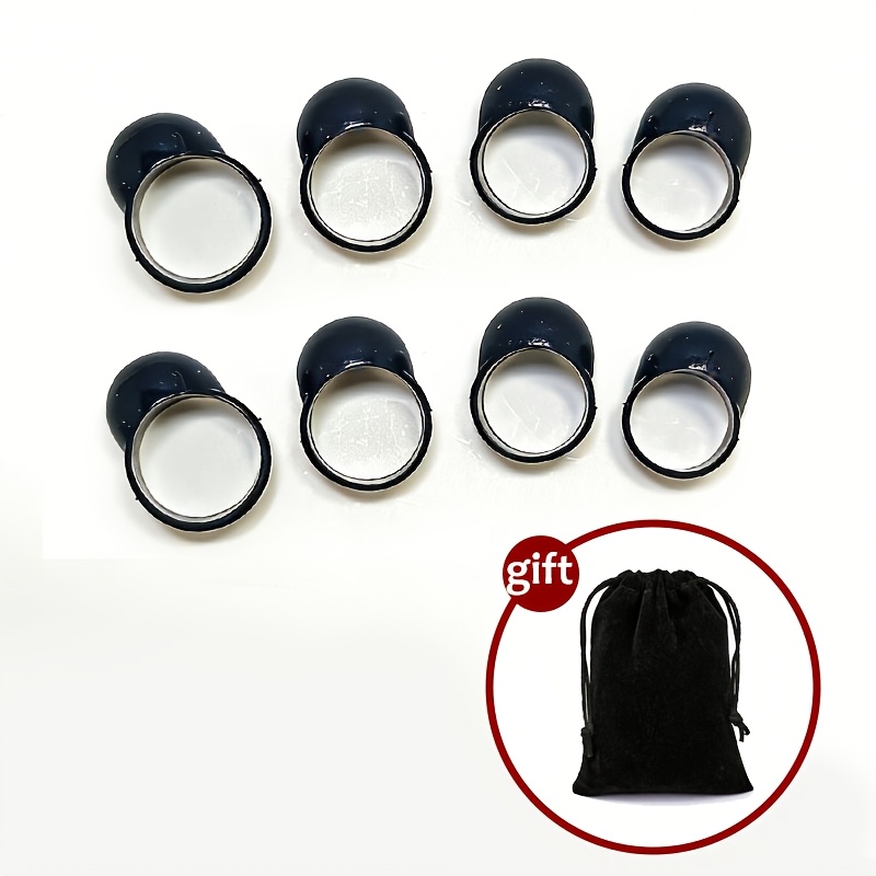 E-shop 4 Stk./8 Stk. Ätherische Trommel Fingerling Stahlzungentrommel Fingerling Hand Trommel Fingerling Lotus Sorgenfreies Trommel Fingerling Silikon