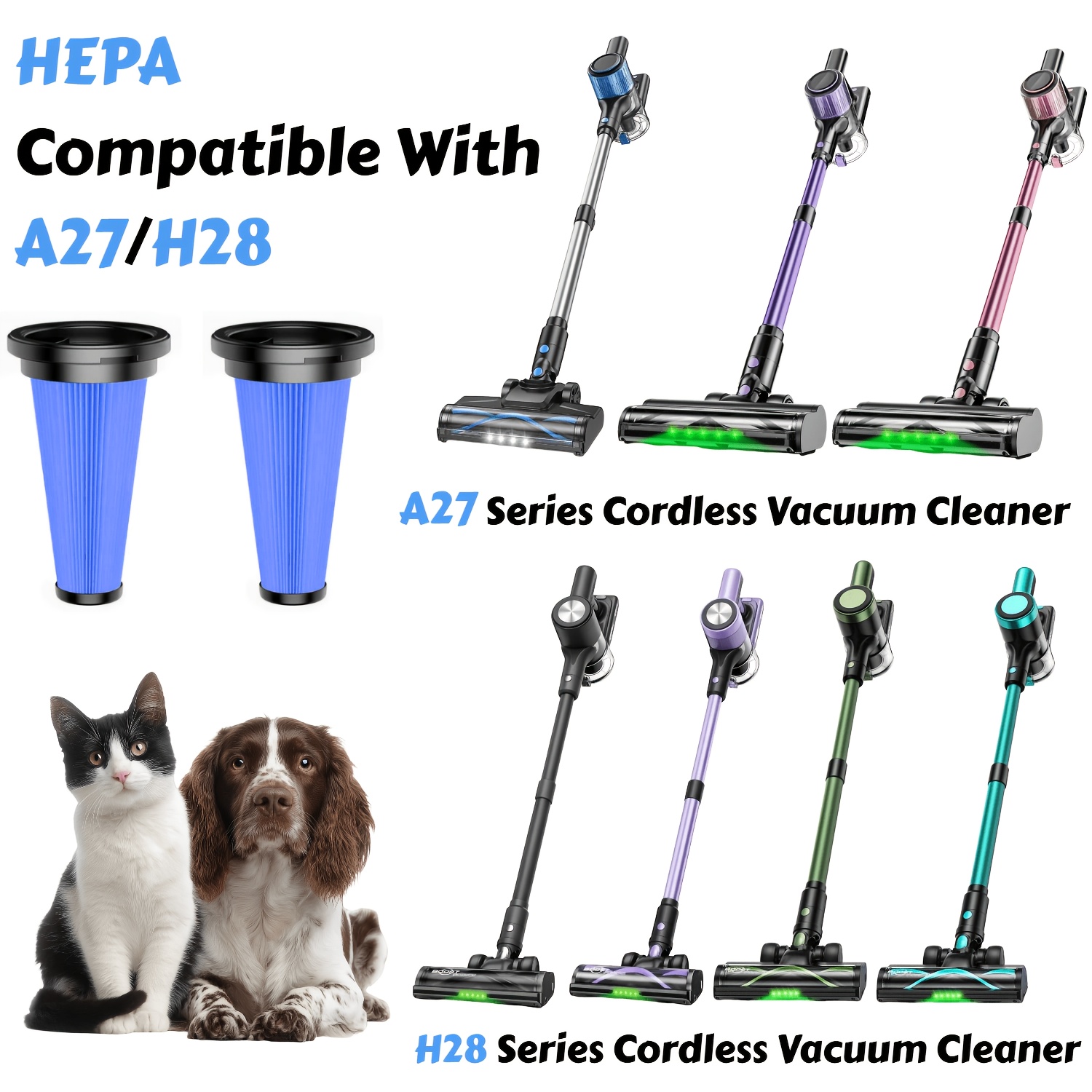 Image of A27 Vacuum Cleaner Accessories Hepa*2+cleaning Tool
