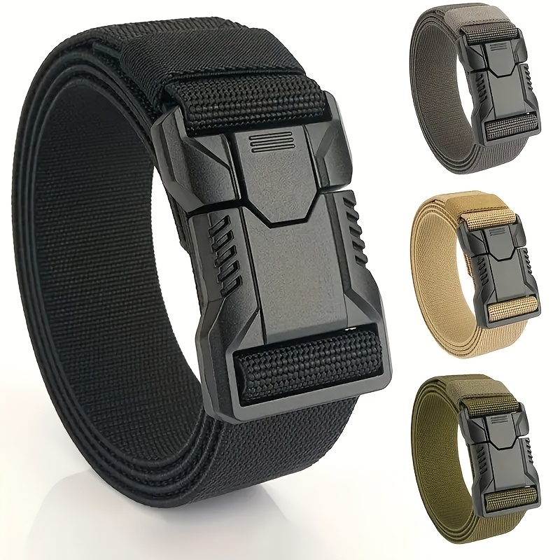 Men'S Multipurpose Belt with Quick Release Buckle Durable PP Material