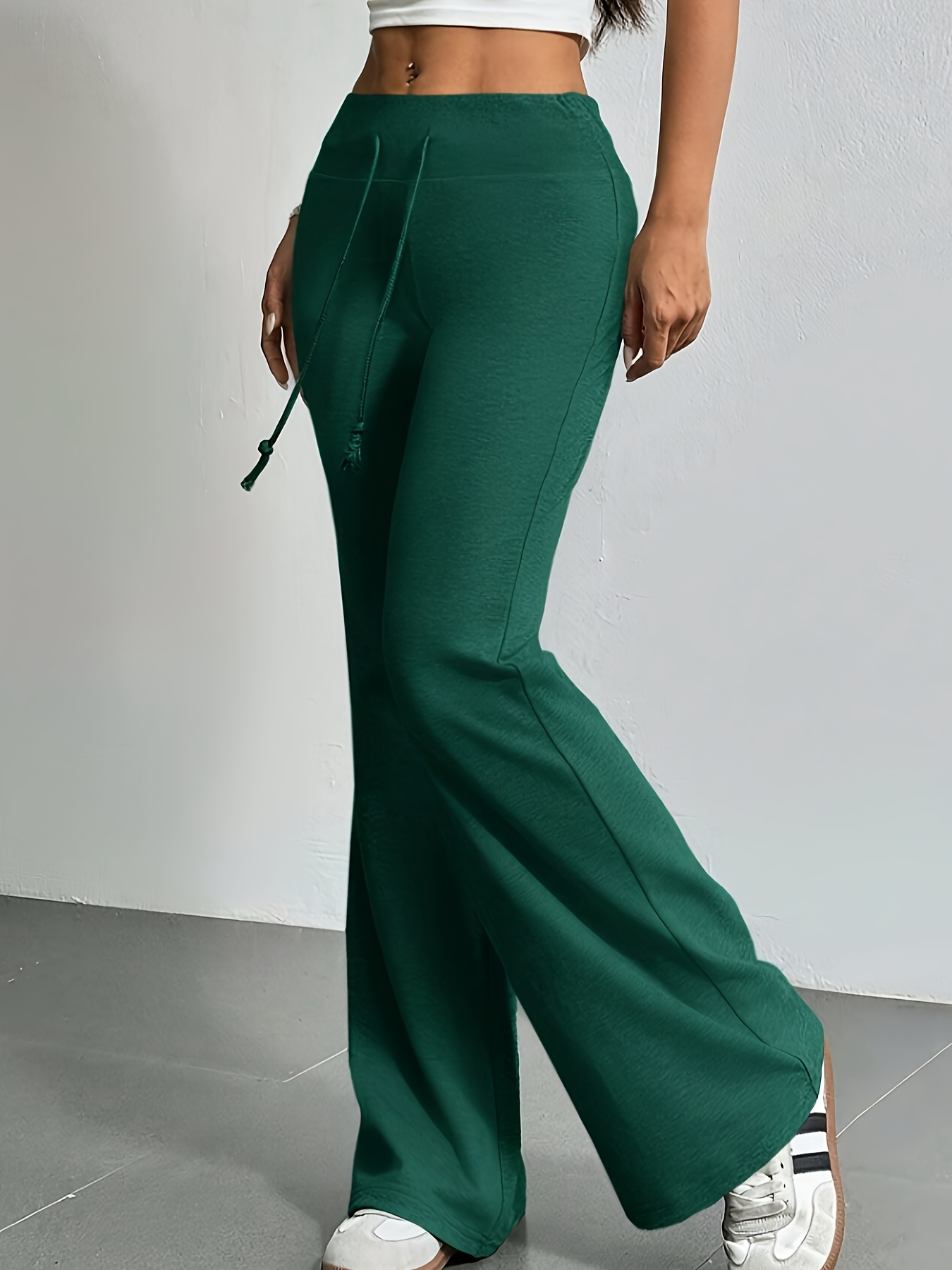 women' leg joggers polyester blend Temu