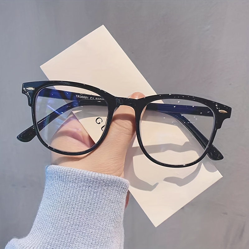 

[customer ] Elegant Women's Blue Light Blocking Glasses - Large Square Frame, For & Parties