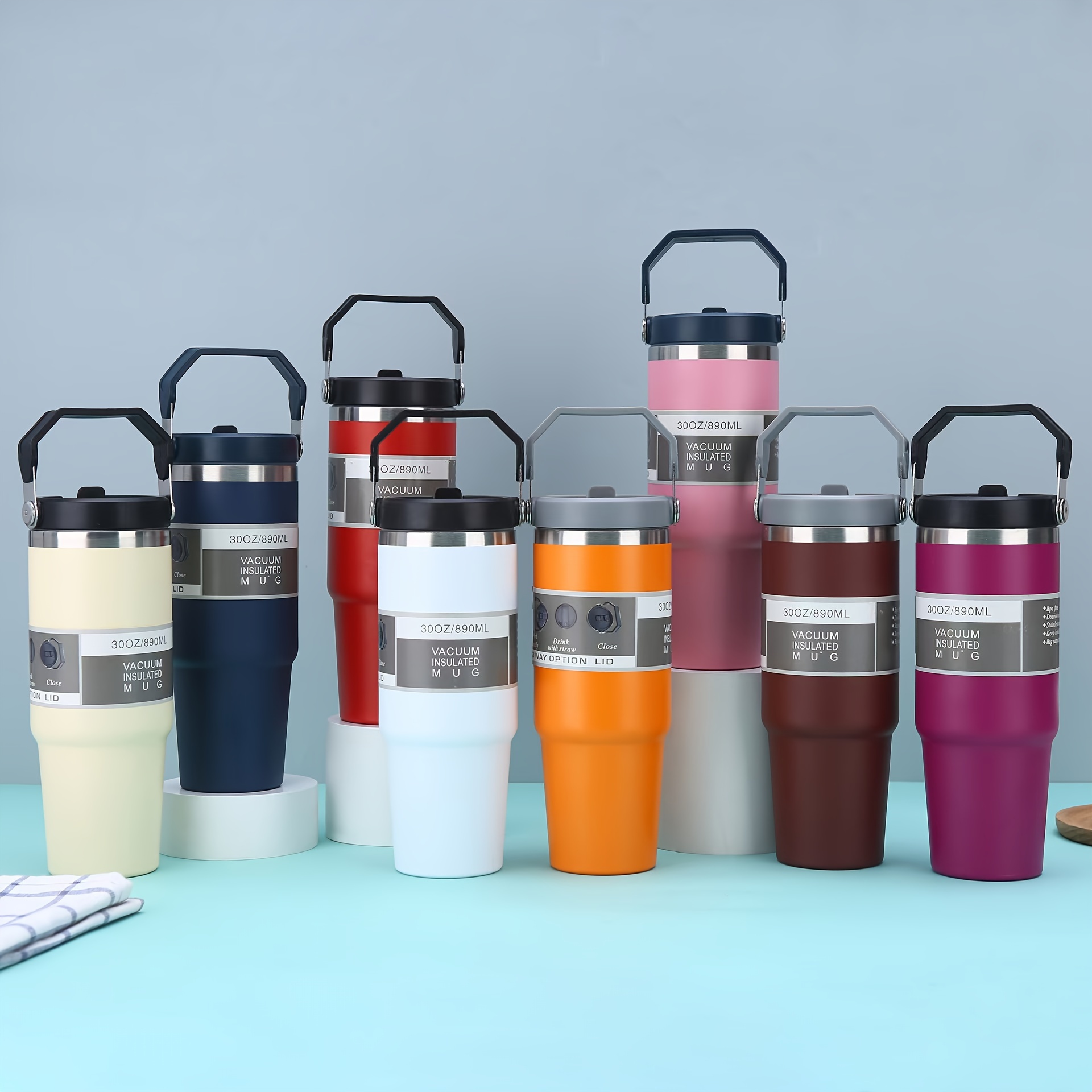 

2024 New Stainless Steel Insulated , Large Capacity 20oz, Portable Car & Handheld Coffee Cup, 304 Stainless Steel Body & Lid, Beverage Isolation, Sports & Outdoor Cup