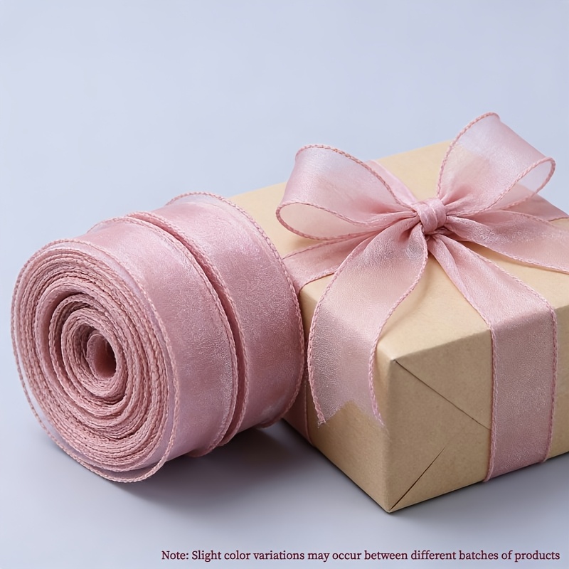 TEMU 2 Rotoli (9,18 m/Rotolo) Nastro in Raso con Bordo Ondulato a , Nastro a di Pesce per Bouquet da Sposa, Confezioni Regalo, Feste e Composizioni ,