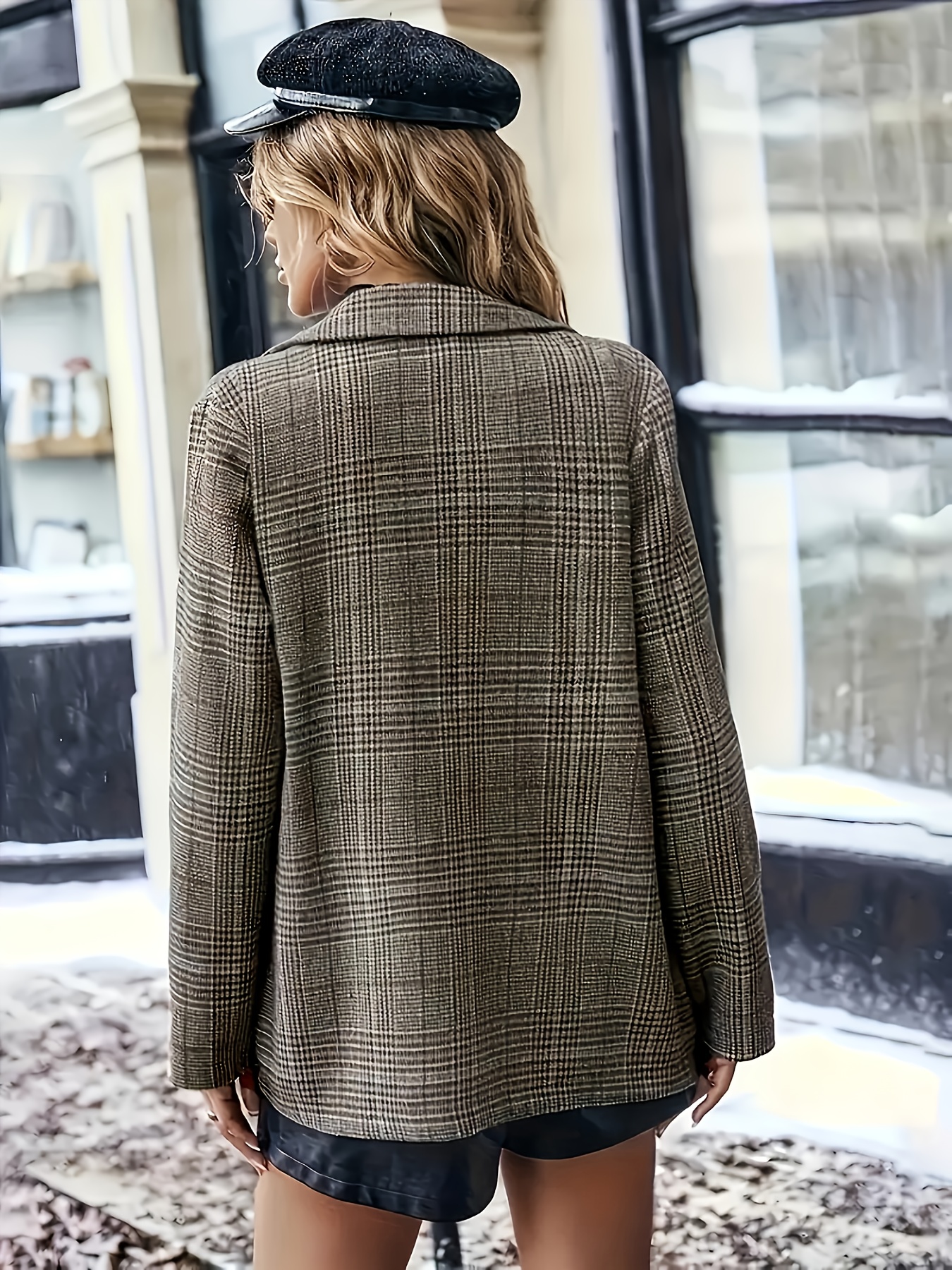 Chaqueta Elegante a Cuadros