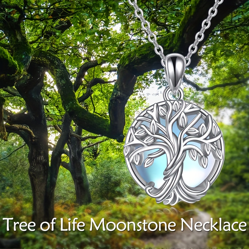 Image of A Life Necklace Symbolizing , S925 Silver Inlaid With Exquisite Women's Fashion Pendant Necklace, Suitable For Daily Wear, High-quality Jewelry Gift, Hypoallergenic Silver Weight 3.15g