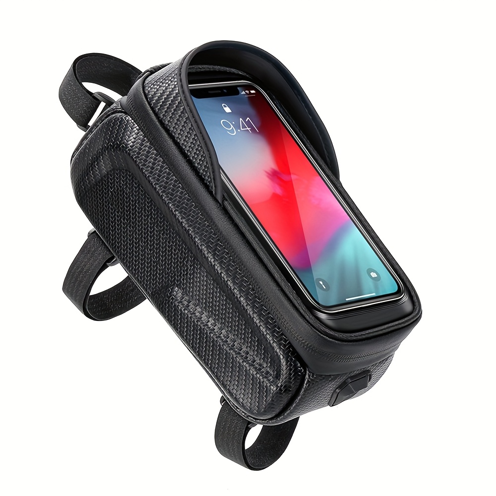 TEMU Bicycle Bag, Mtb Road Bike Bag Phone Holder, Bicycle Tube Bag, Lightweight Cycling Bag For Outdoor Sport, Bike Additions