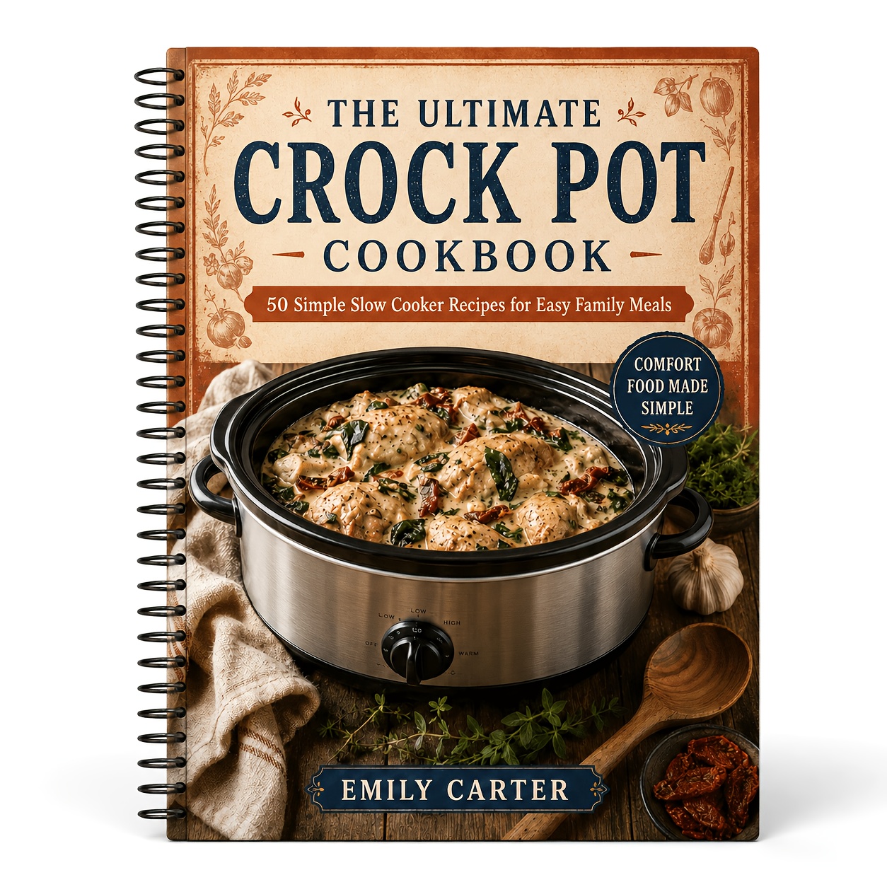 TEMU The Ultimate Crock Pot Cookbook:50 Simple Slow Cooker Recipes For Easy Family Meals