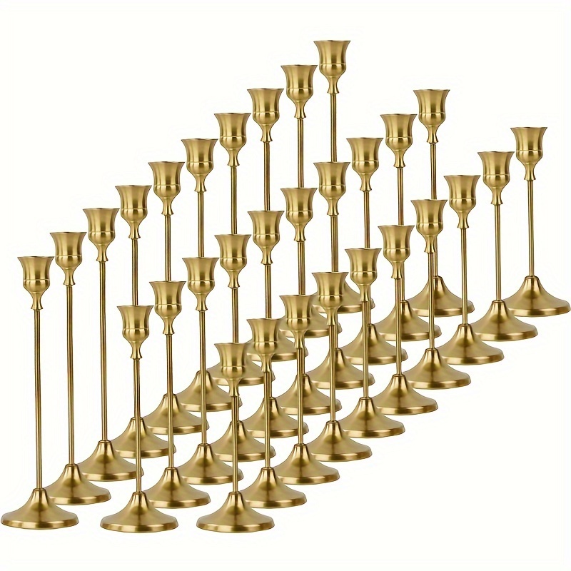 TEMU 30 Metal Candle Holders, Christmas And Halloween Tabletop Decorations, Dinner Photo Props, Wedding Anniversary And Wedding Decorations, Home And