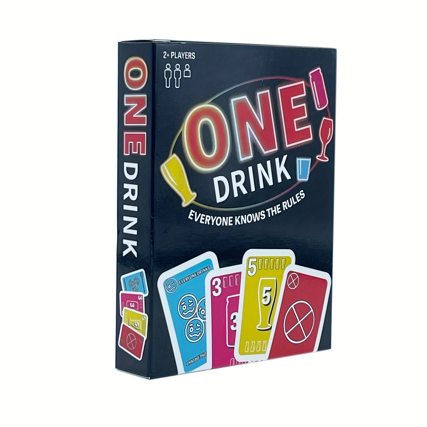 One Drink: Ultiem Feest Drankkaartspel voor Volwassenen - Leuk Sociaal Interactief Bordspel met Kleurrijke Regels & Drankkaarten