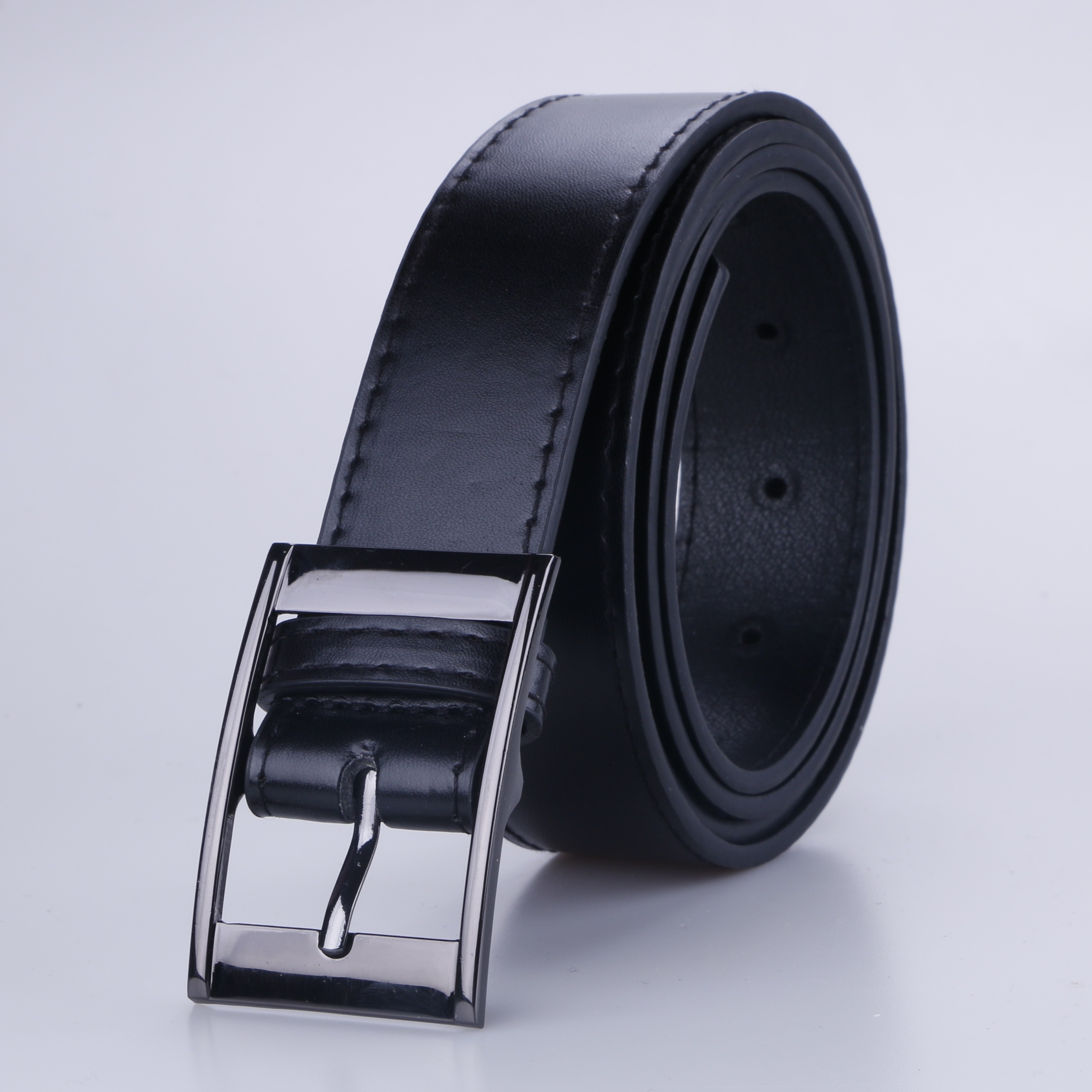 

Stylish Men's Belt With Square Pin Buckle, Perfect For Adding Style To Your Outfit, Ideal Gift