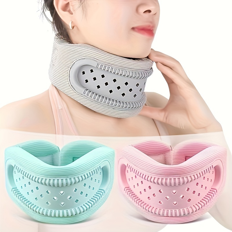 

Breathable Silicone Neck Support Brace - Anti-slouch Travel & Office Neck Collar For