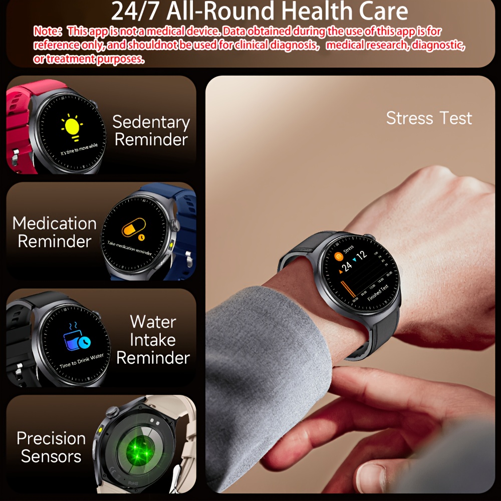 2026   smartwatch 1 43 inch amoled     supports wireless calling     sos 100 sports   remote monitoring fitness tracking compatible with iphone and   phones Product details 4