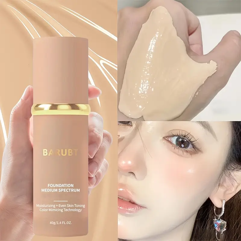 1pc/2pcs/3pcs 4in1 kleurveranderende foundation, gladstrijkt fijne rimpels met natriumhyaluronaat, hydraterend en voedend, concealer, primer, waterdicht en zweetbestendig details 1