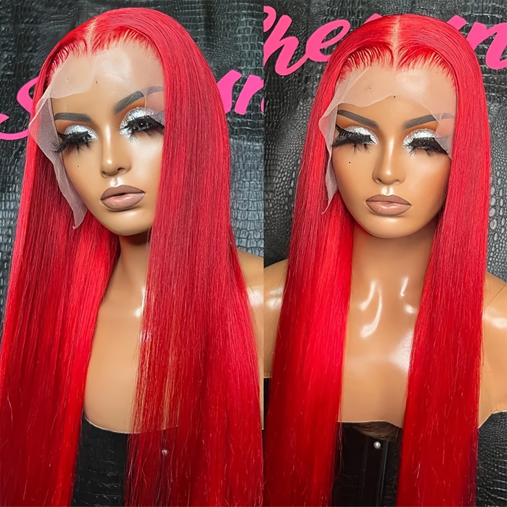red wig sold on Temu United States