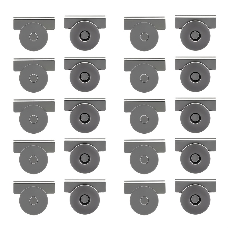 TEMU 20pcs Magnetic Buckles, Installation Buckle, Professional Clothing, Luggage, Curtains Special Fast Firmware, Handmade Additions, Durable Metal