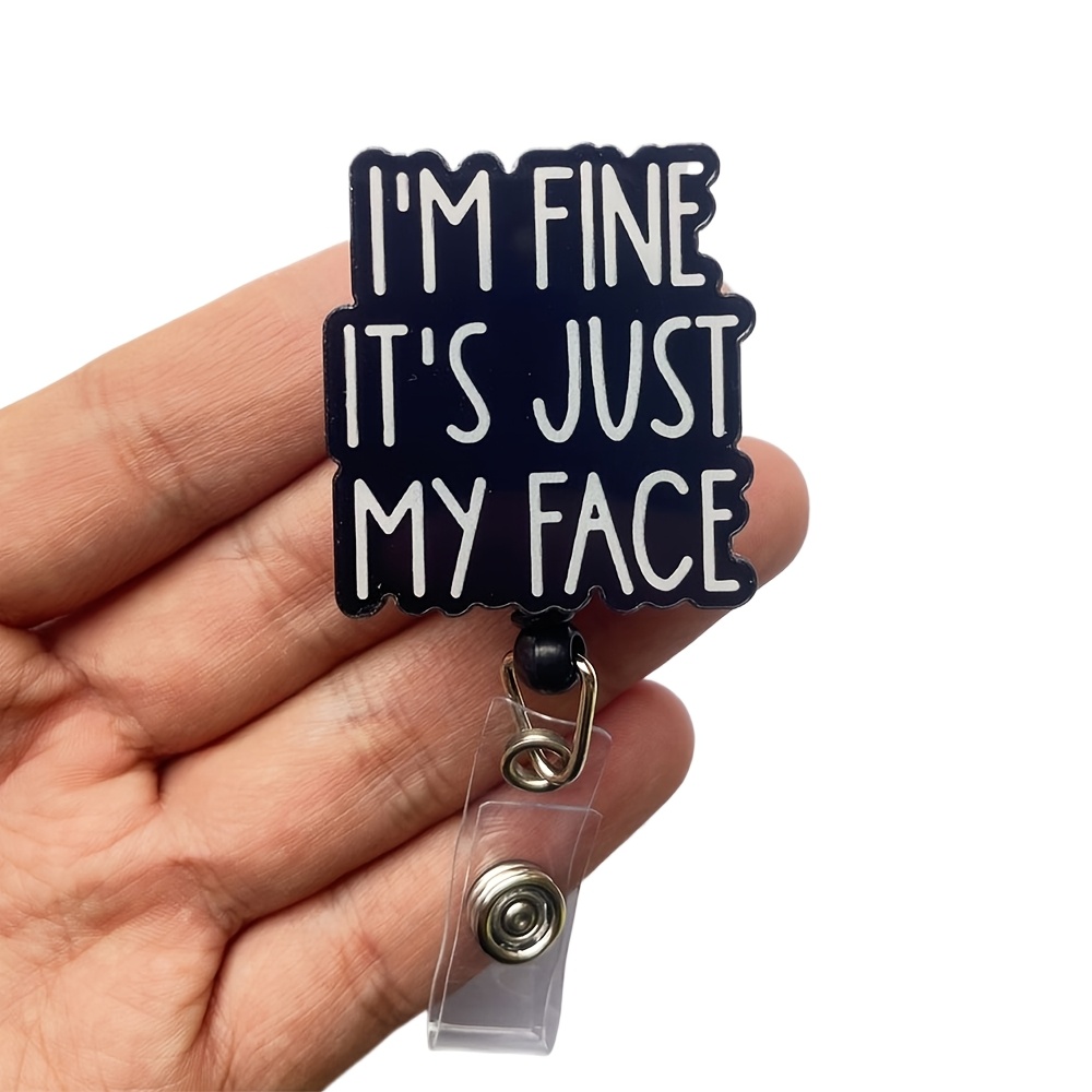 2d Flat, 1pc Just! Retractable Badge Holder Reel With Cute Nurse Lanyard Keychain, Retractable Holder Suitable For Office, Hospital,, For, D Cards, Badges, Cover Design