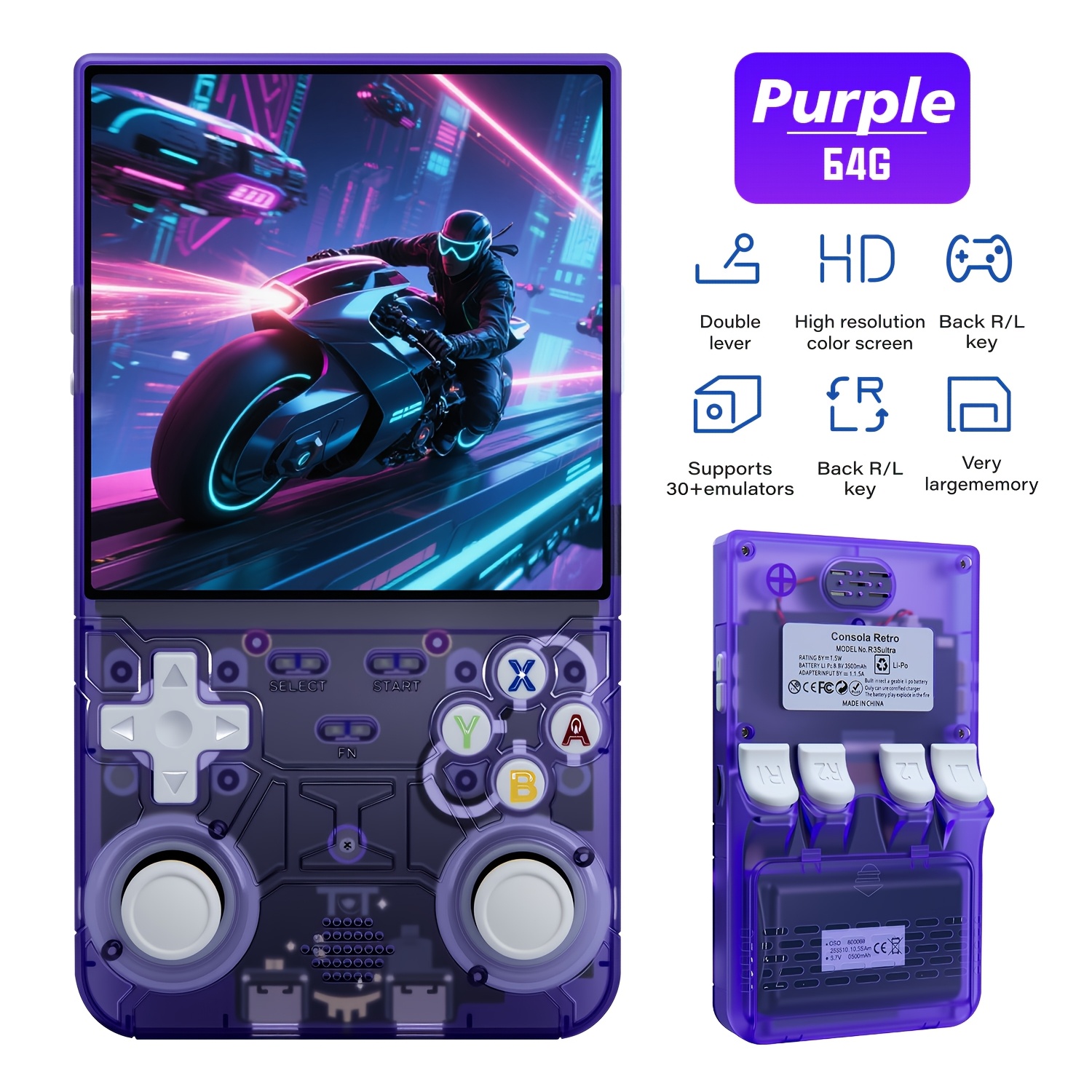 R36 ULTRA miiyoo A30 セット　SD無し r36 ultra handheld game console features a 4 0 inch - Temu South