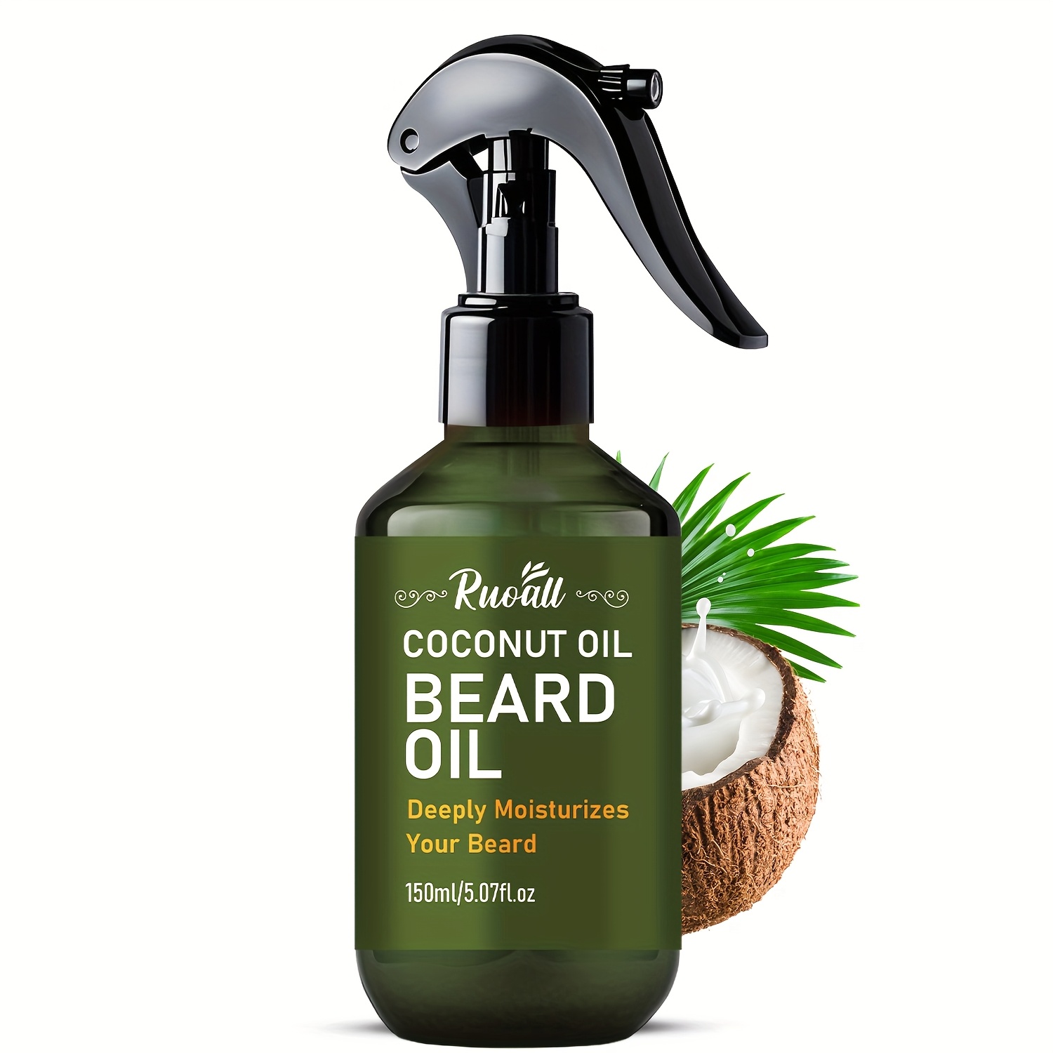 Image of Coconut Oil Aftershave Spray, With Argan Oil, Beards, Provides Ideal Beard Styling, Shows Men's Charm, Plant Formula, Alcohol-free, Facial Hair Moisturizing, Boyfriend Gift - 5.07oz
