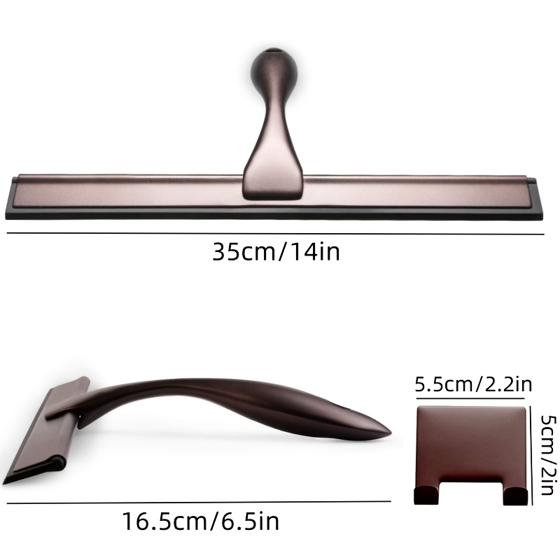 E-shop Edelstahl-Glasabzieher - Mehrzweck-Duschschaber für Duschtüren, Badezimmer, Fenster und Auto-Glas, Edelstahl, 25cm, 10 Zoll, 12 Zoll, 14 Zoll,
