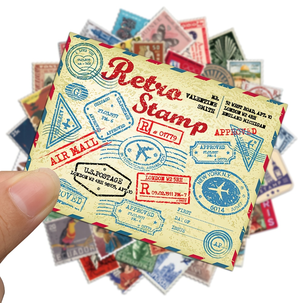 50 Commemorative Stickers, Waterproof Stickers For Water Bottles, Laptops, Suitcases, Scrapbooks