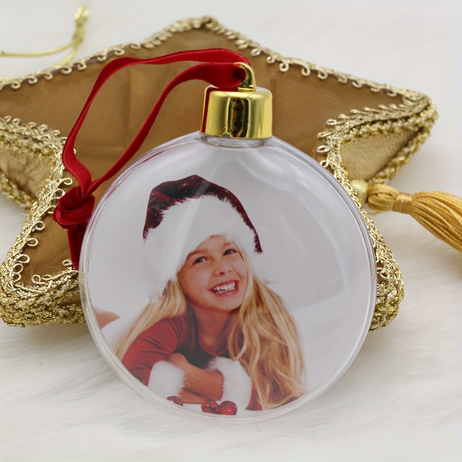 

Christmas Tree Ornaments, Transparent Photo Clip Ornaments, Photo Decoration Hanging, Ideal Valentine's Day Gift, Used For Car Hanging, Party Decoration