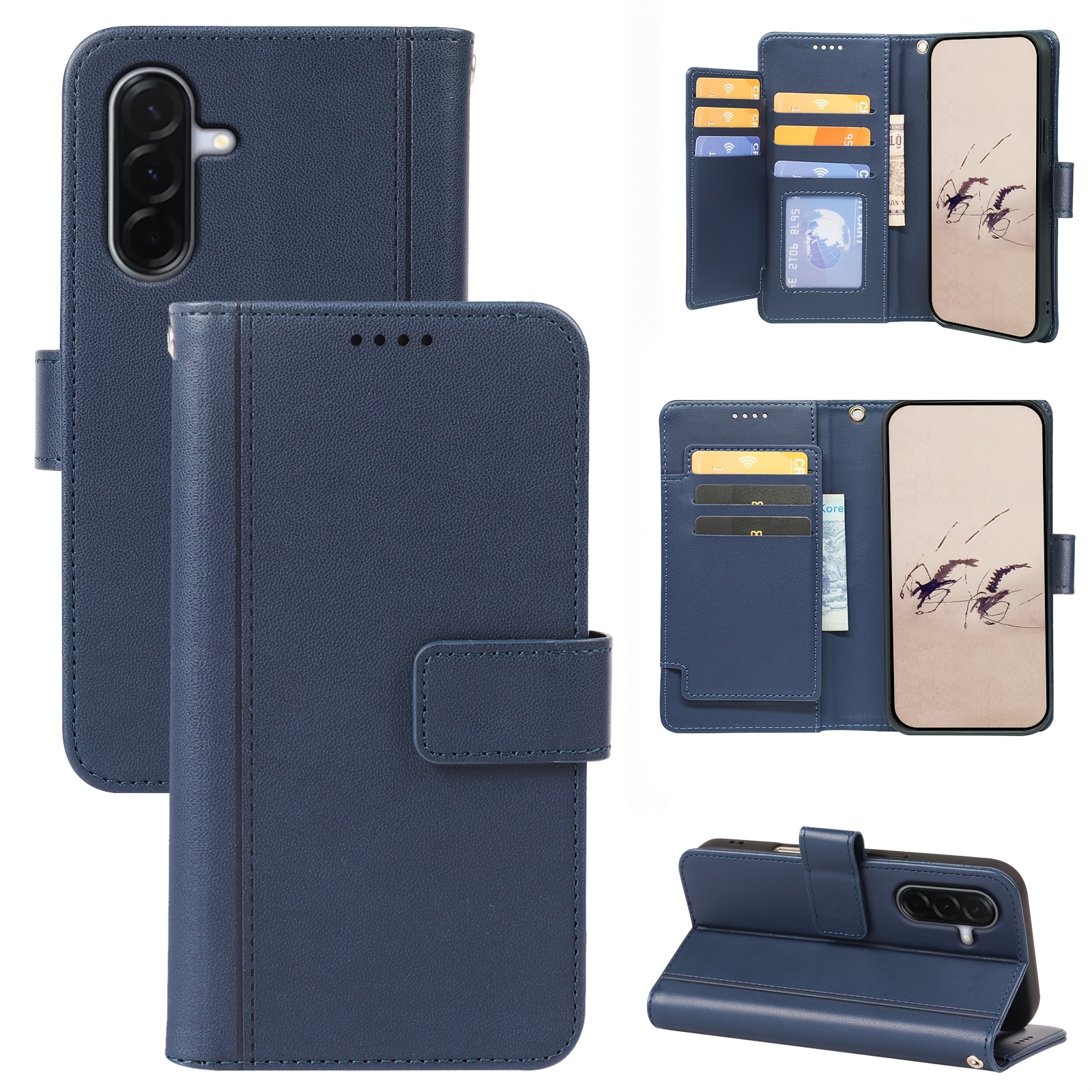 TEMU Phone Case - [compatible With Wallet Case] Suitable For Galaxy A57 5g Series Flip Cover Wallet Case, Perfectly Fitting The Phone, 9 Credit Card