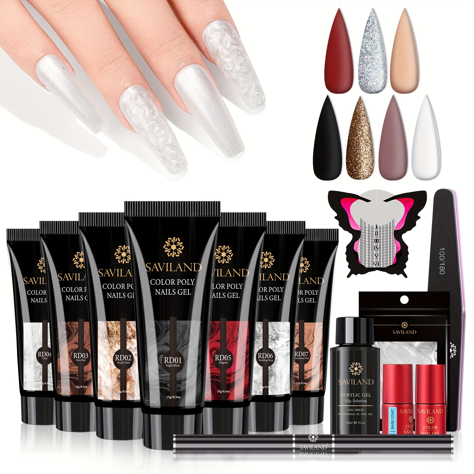 

Saviland Gel - 7 Gel Kit Red Diy Gel Gel For