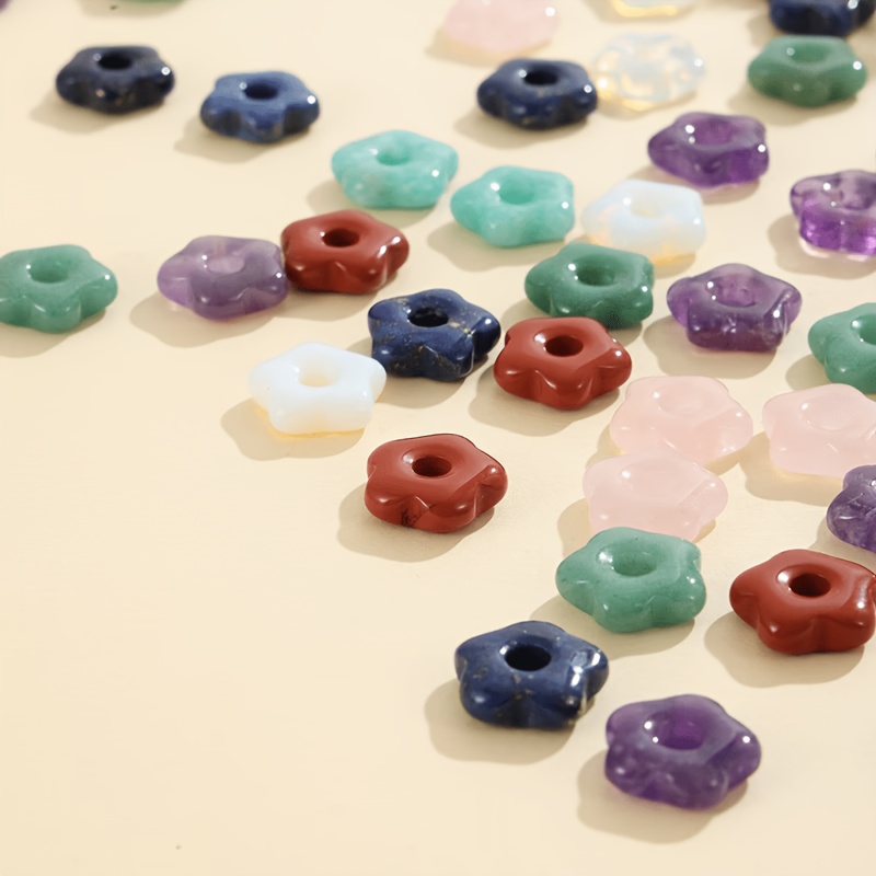 5pcs Crystal Multicolor Flower-Shaped Jewelry Additions