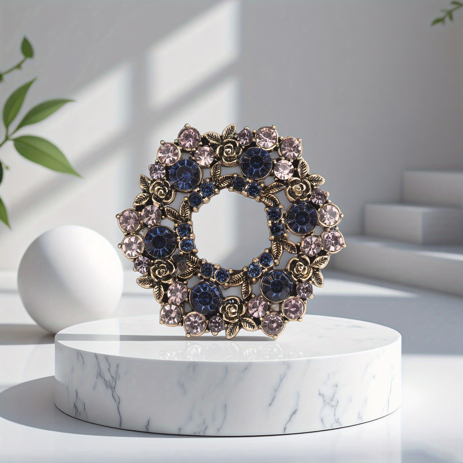 TEMU Party Brooch â Perfect For Vintage-themed Balls, Masquerade Events & Old Gatherings. Pairs With Flapper Dresses, Feather Boas & Artificial
