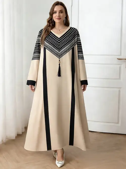 arabic dress female Embroidered Gown for Special Occasions, Muslim Women Wedding & Takchita Expertly crafted with luxurious pearls Eid Casual Arabic Dress Female