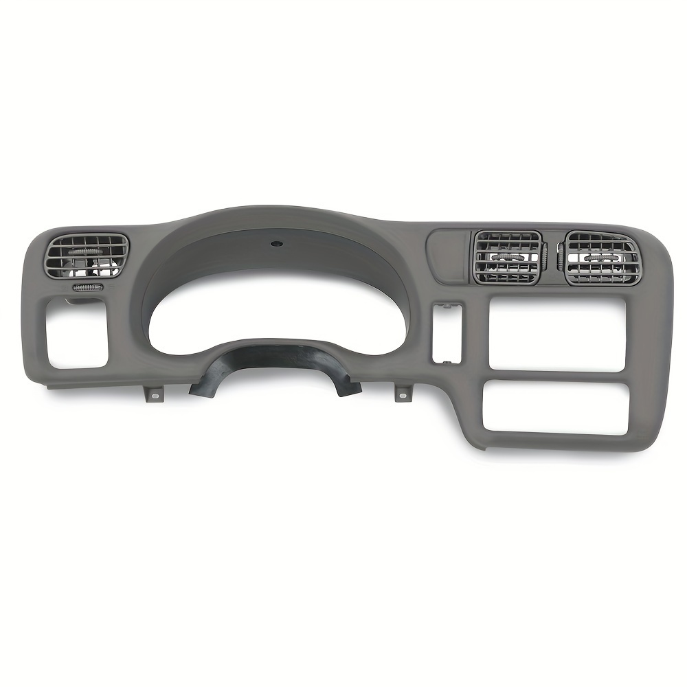 TEMU Double Din Dashboard Bezel Cluster Trim, For Blazer S10 For 1998-2004, Grey