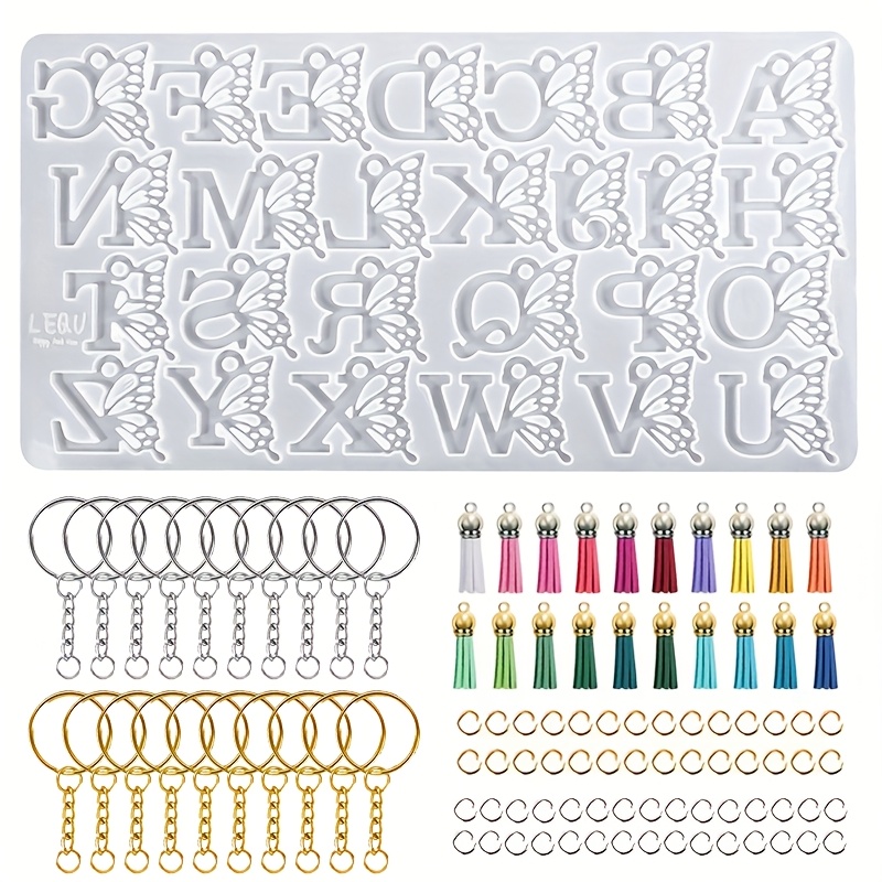 TEMU A Set Of Letter Mold Sets, Which Used For Resin Casting Kits, Jewelry Earrings And Ornaments, Suitable For Beginners' Diy And Epoxy Resin