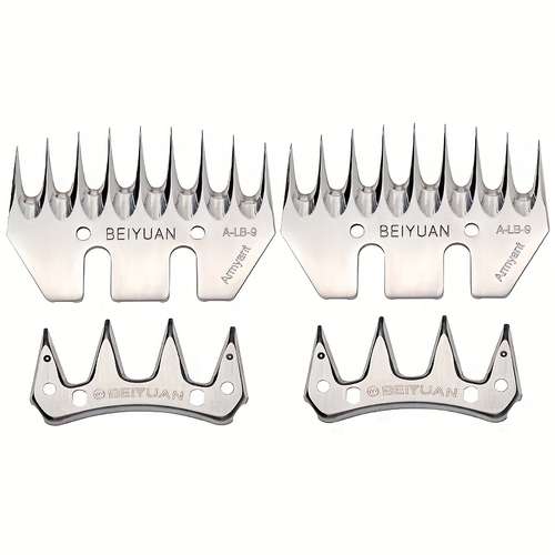13 tooth stainless steel pet livestock shearing detachable trimmer shears for grooming lambs llamas ideal for lister clippers animal professional grooming tools